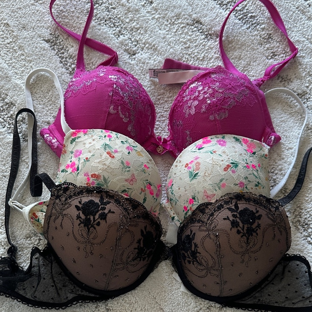 Victoria secret bra set of 3! 32C push up